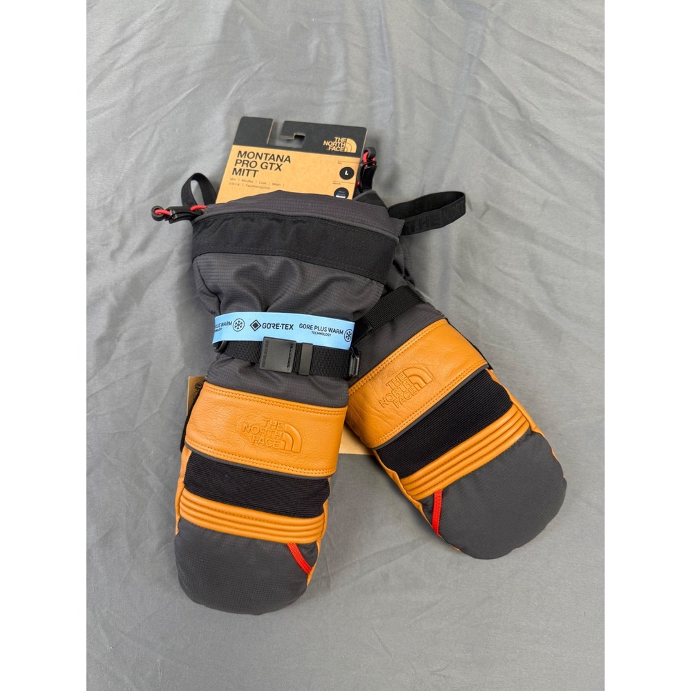 The North Face Montana Pro GTX Mitt Mens L Leather Brown GORE-TEX‎ Ski Mittens